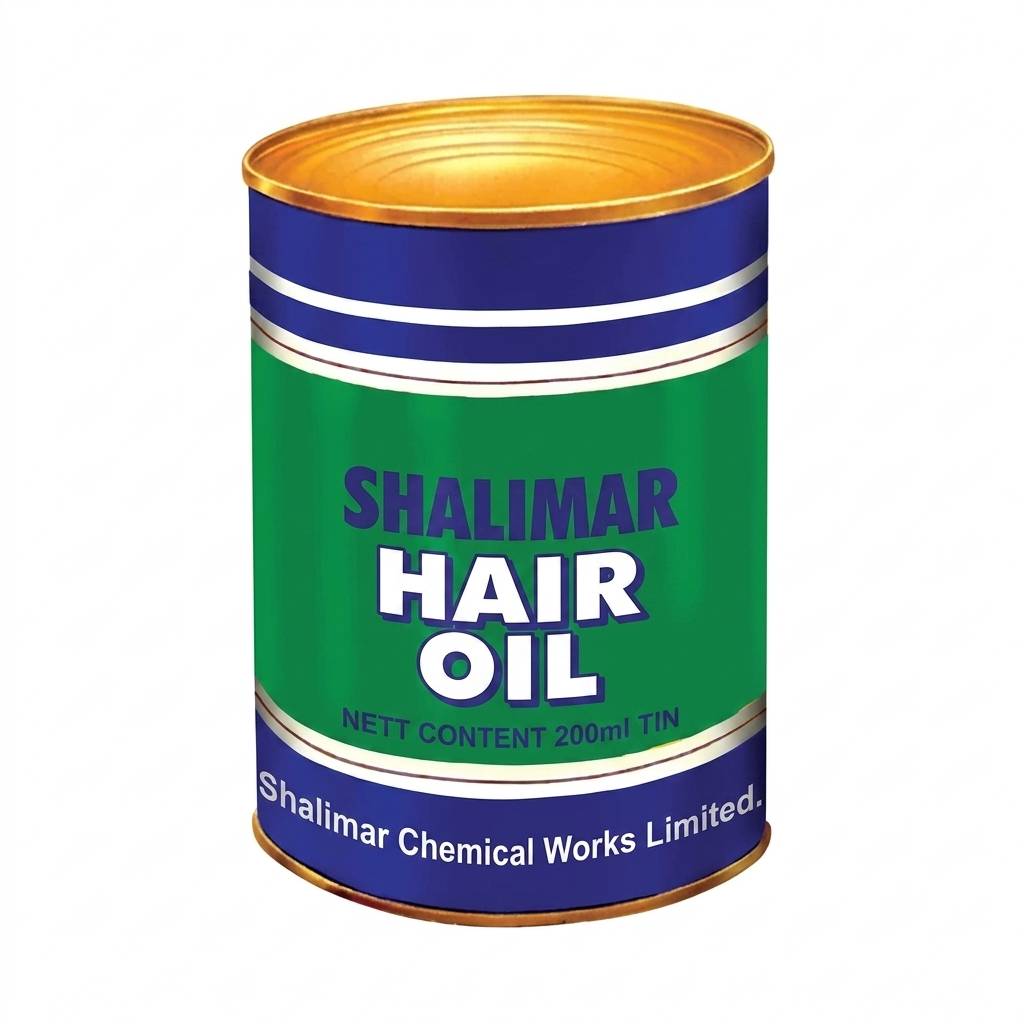 200ML SHALIMAR HAIR OIL TIN PER CARTOON