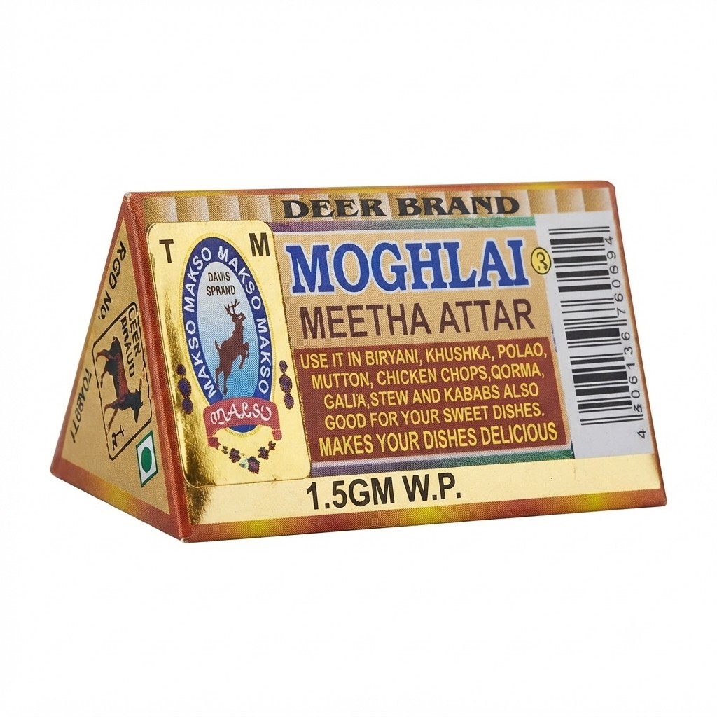1.5GM MEETHA ATAR DEER BRAND 12PCS