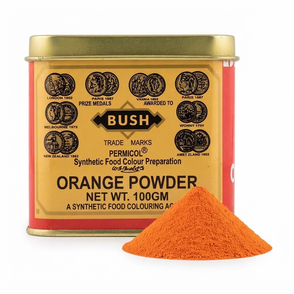 BUSH FOOD COLOR 100GM ORANGE