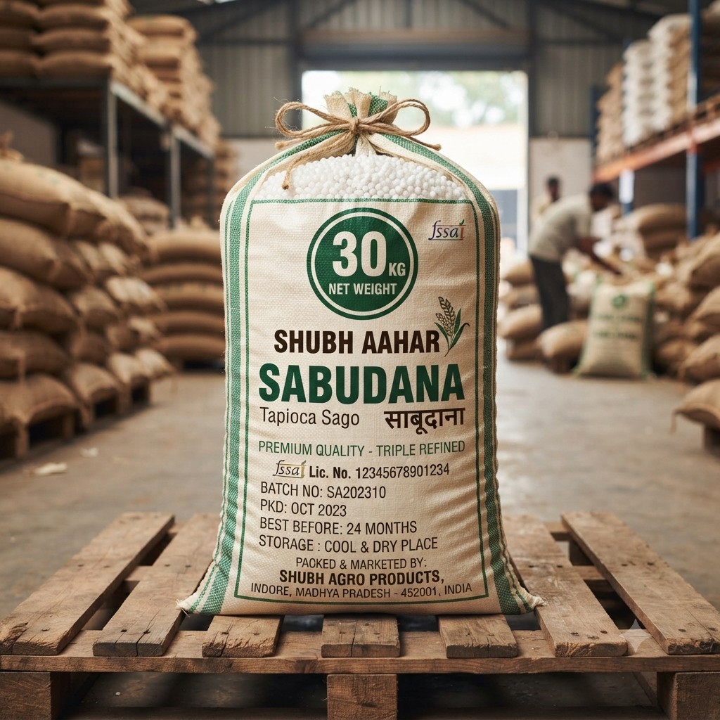 SABUDANA SMALL PER BAG 30KG