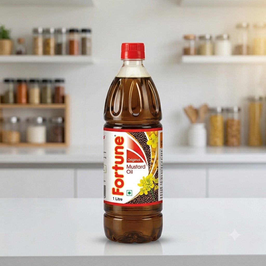 FORTUNE 1LITRE MUSTARD BOTTLE
