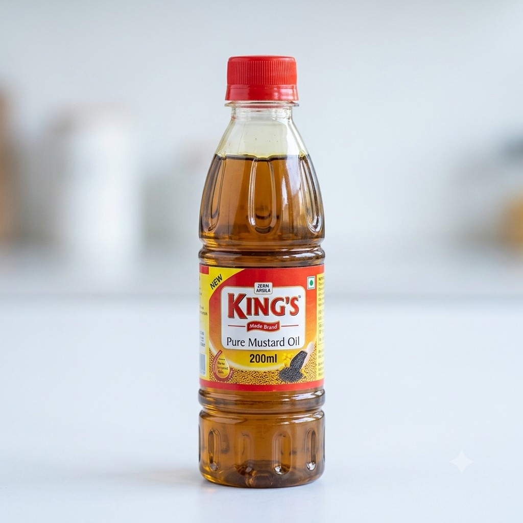 KINGS MUSTARD 200ML BOTTLE