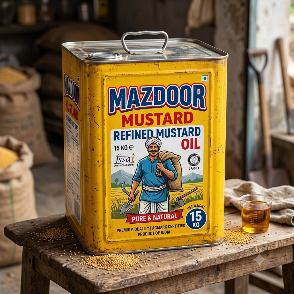 MAZDOOR MUSTARD 15KG TIN