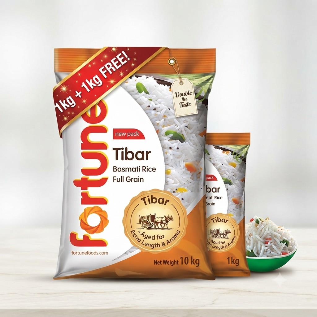 FORTUNE TIBAR 1KG+1KG BASMATI RICE