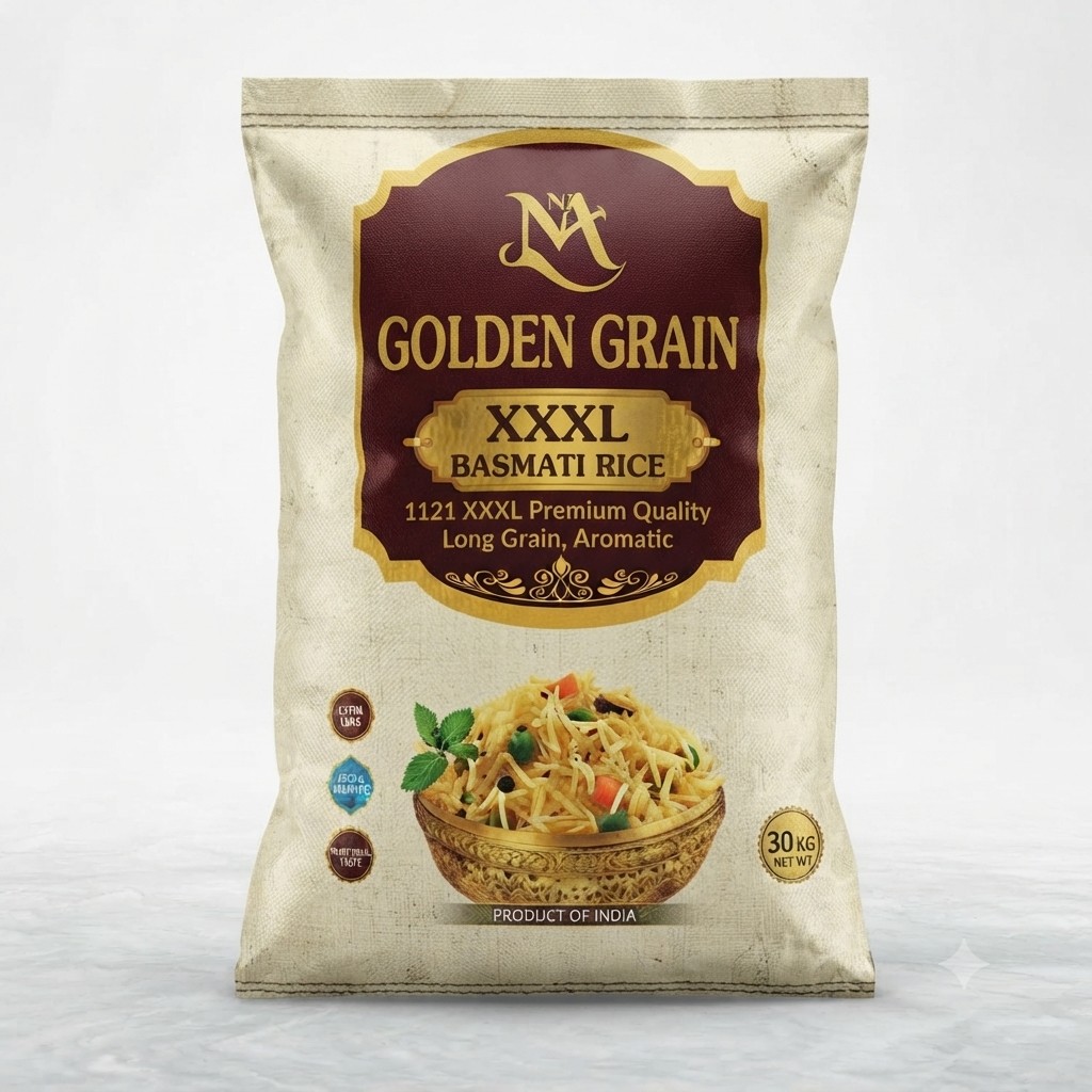 XXXL GOLDEN GRAIN BASMATI RICE 30KG